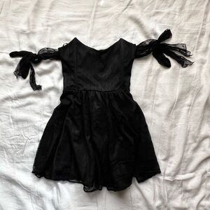 For Love & Lemons Black Mini Off Shoulder Dress- XS